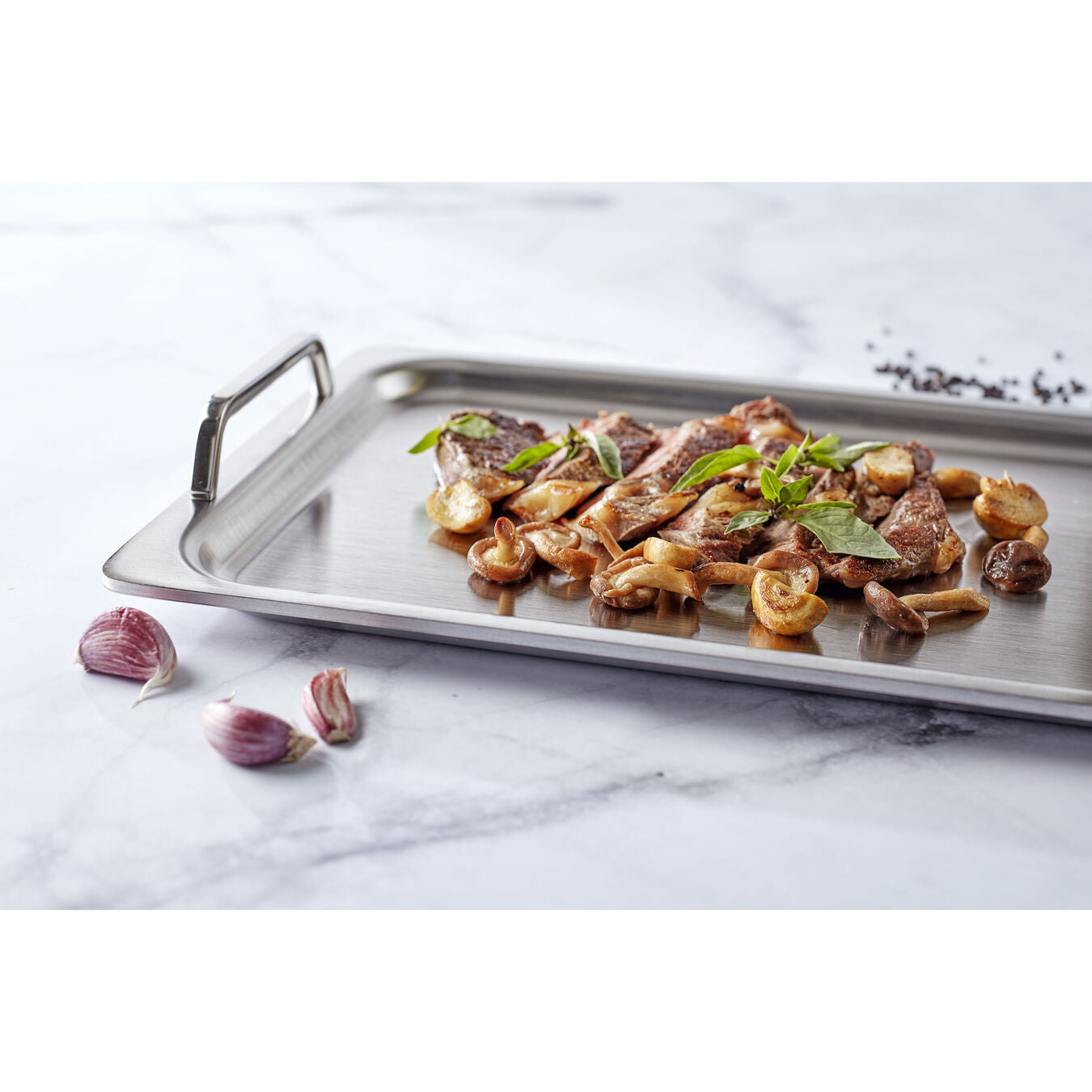 Plancha Teppanyaki - 39 CM, 18/10 Acciaio inossidabile