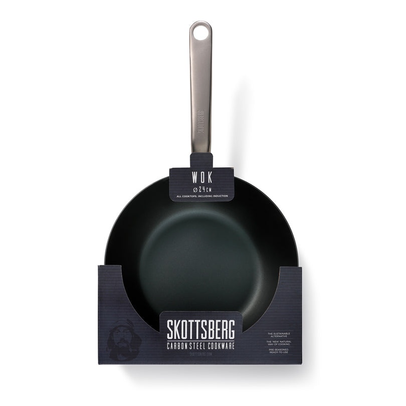 Wok Carbon Steel cm 28
