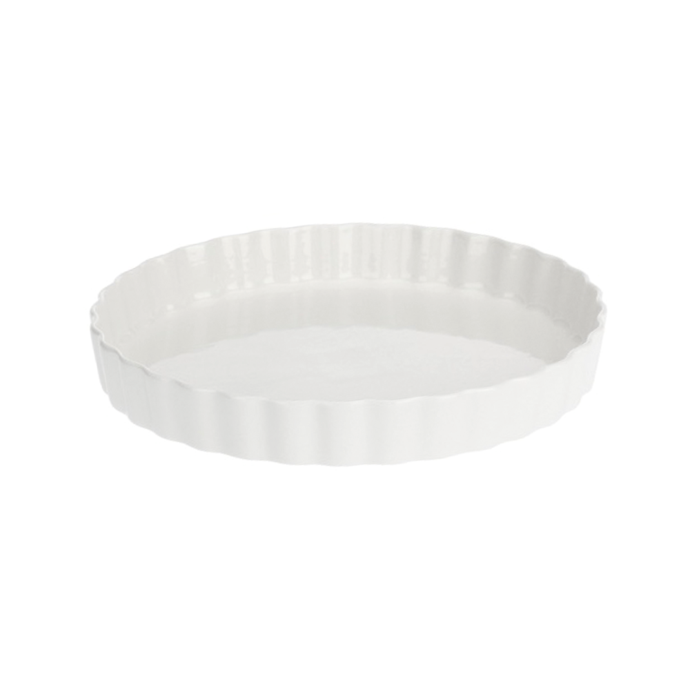 Crostata Porcellana Bianca cm32 con cestino
