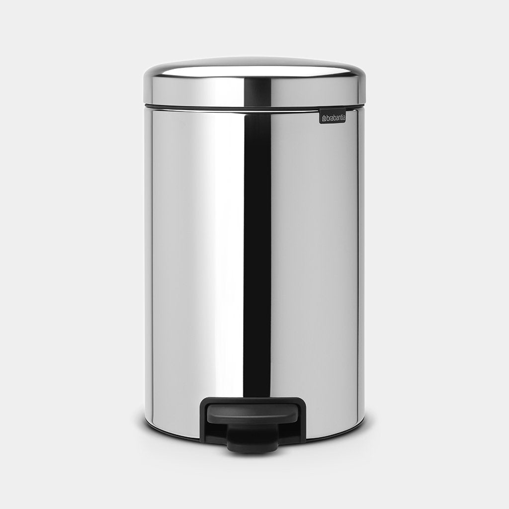 PATTUMIERA A PEDALE NEWICON 12 litri Inox Lucido