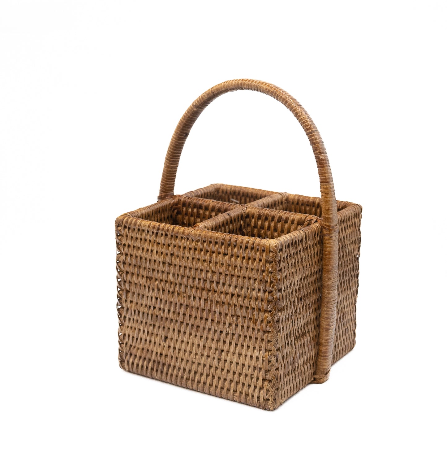 Portaposate verticale Rattan miele