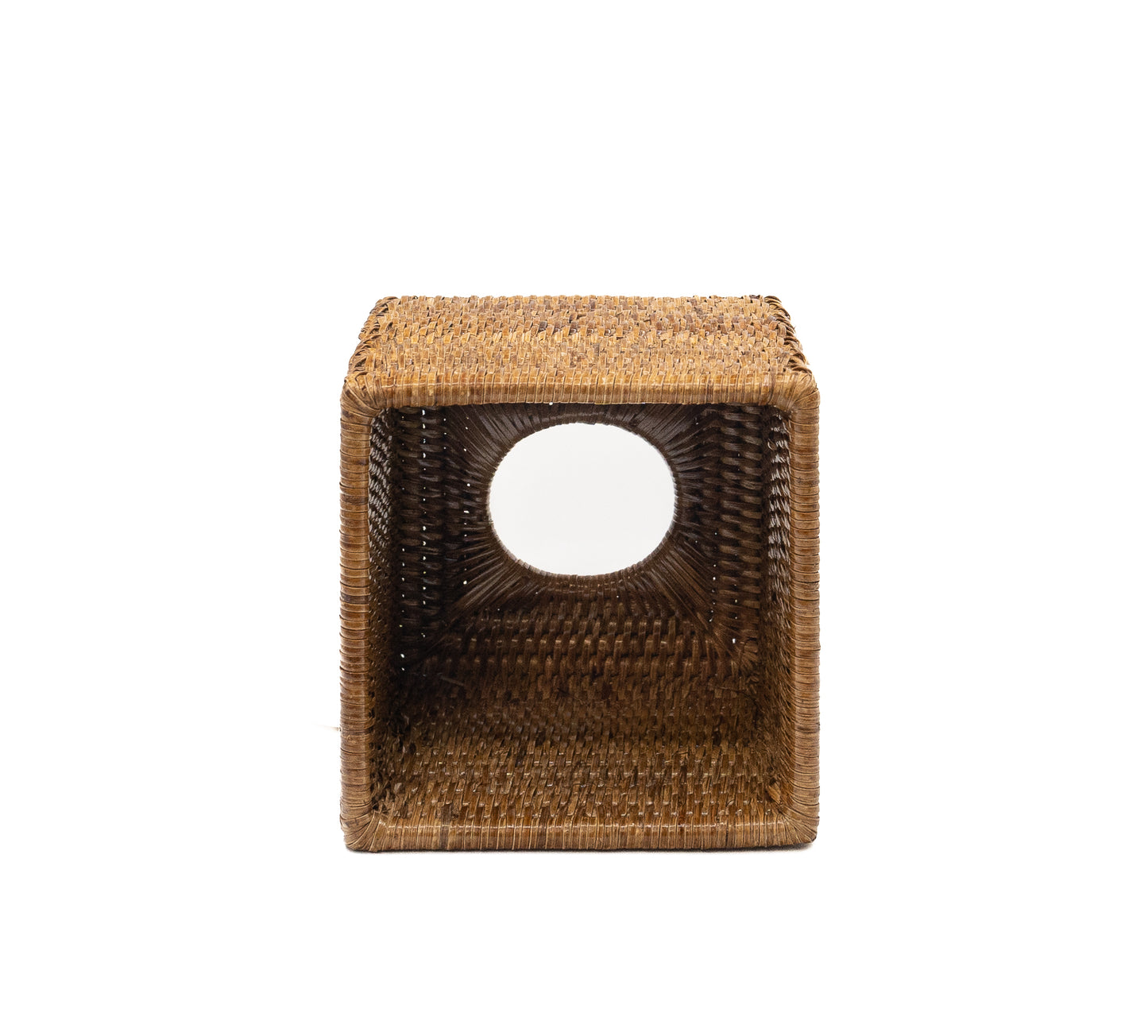 Porta clinex cubo Rattan miele