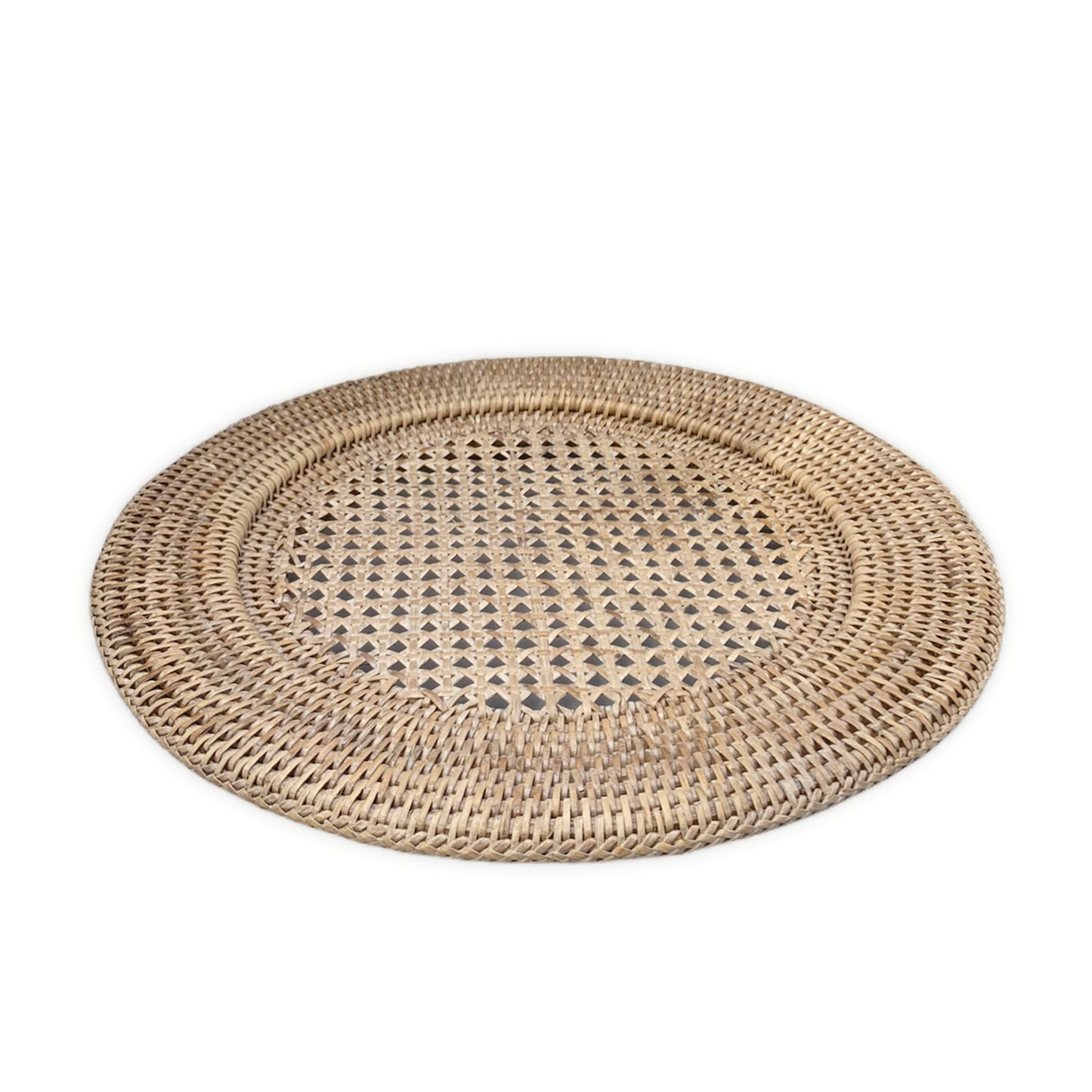 Sottopiatto Rattan bianco