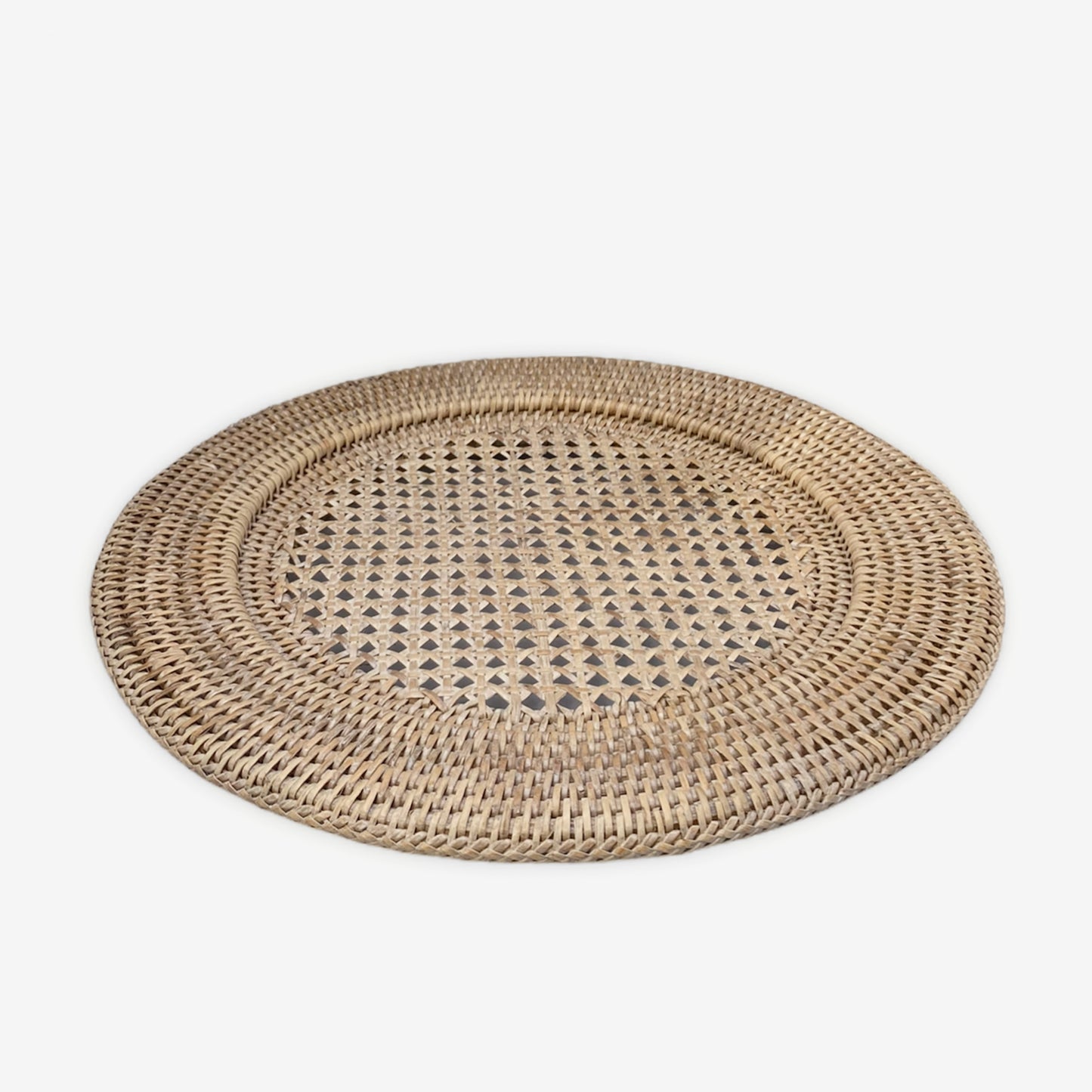 Sottopiatto Rattan bianco