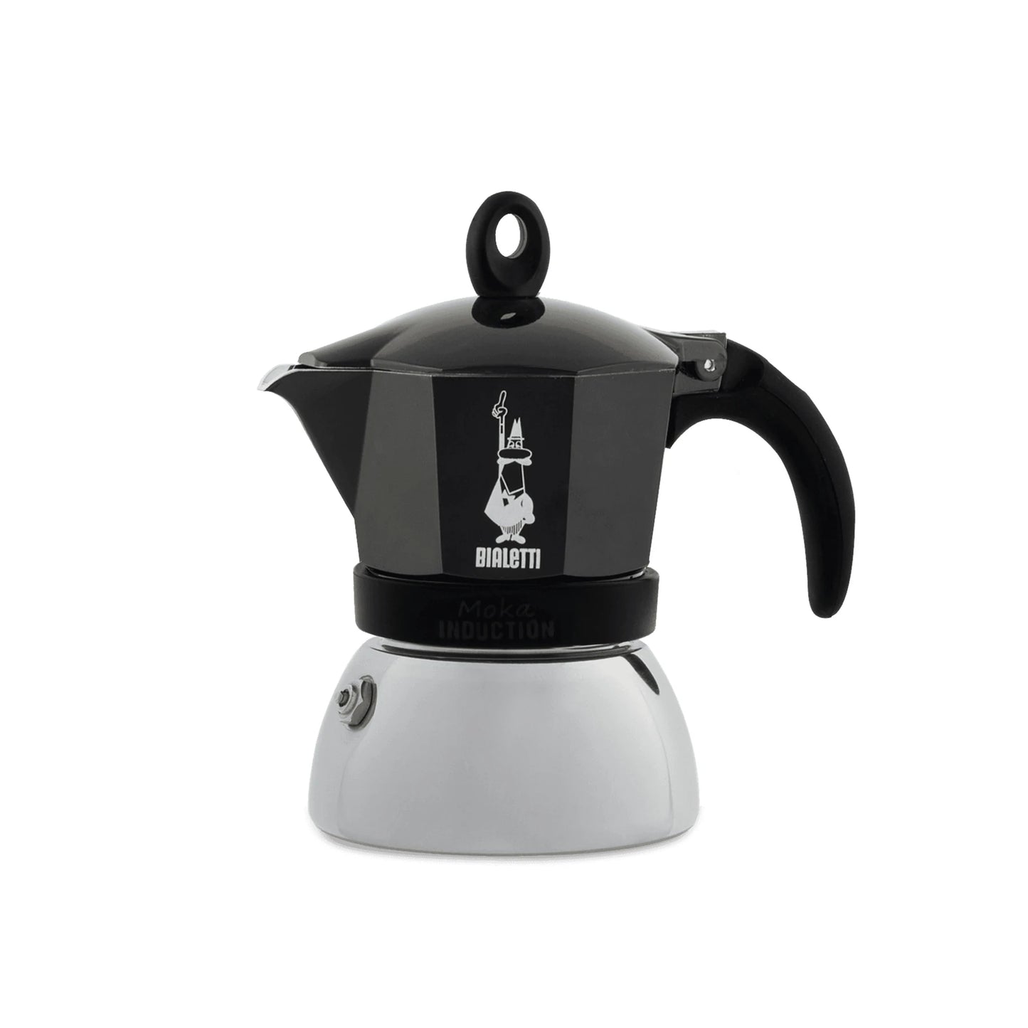 Moka induzione Bialetti nero 4 tazze EV