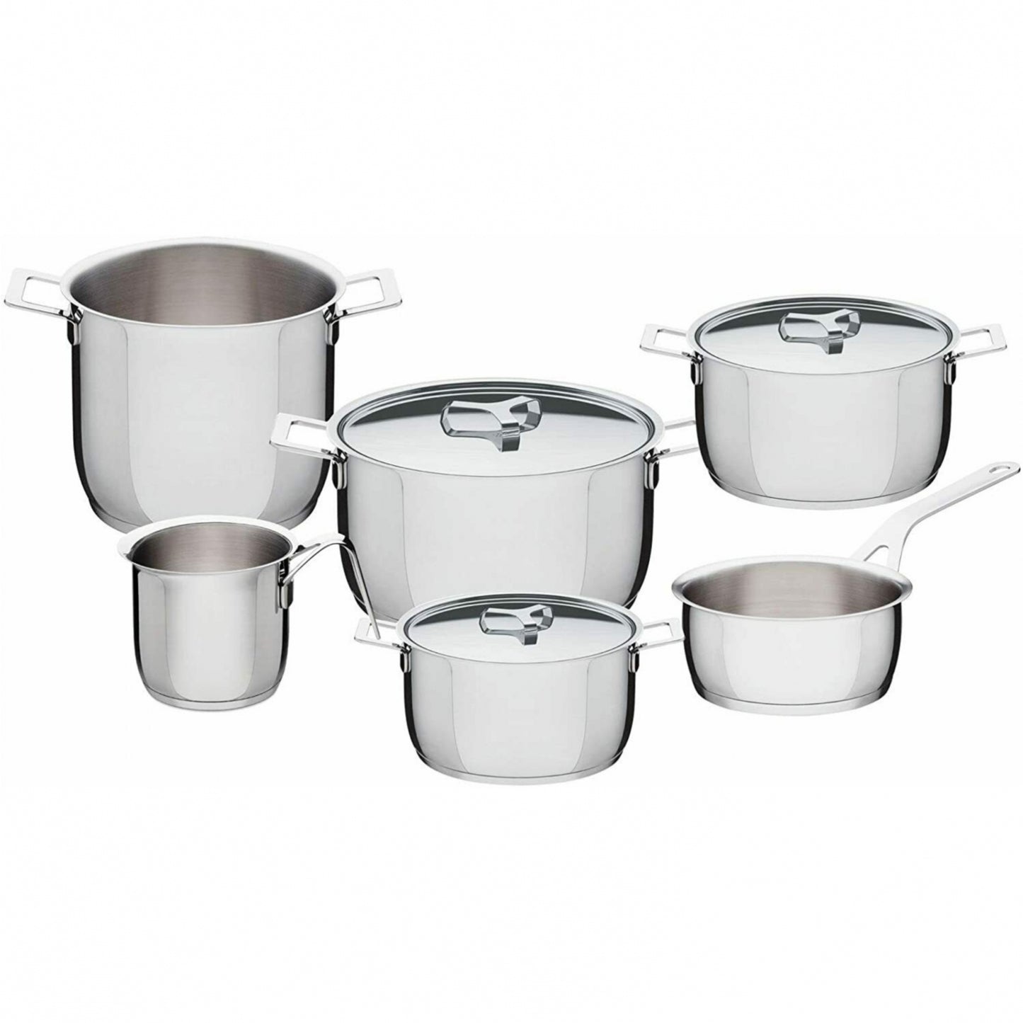 Batteria Alessi Pots Pan 9 pz