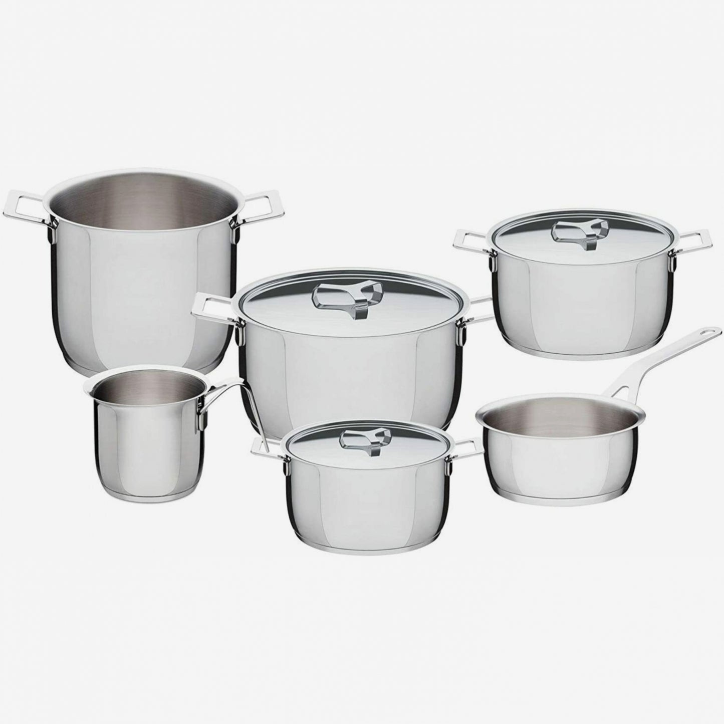 Batteria Alessi Pots Pan 9 pz