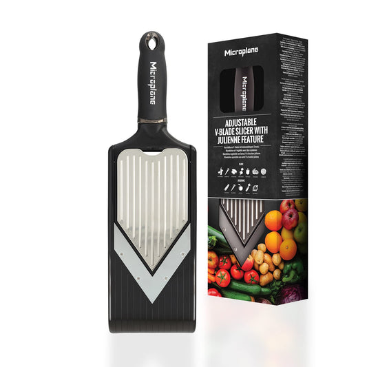 Mandolina Microplane lama V regolabile con accessorio Julienne