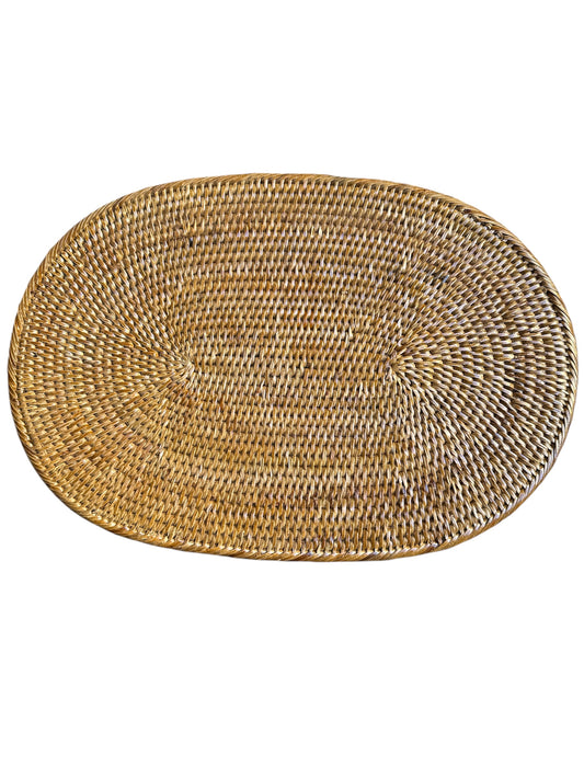Tovaglietta rattan ovale miele