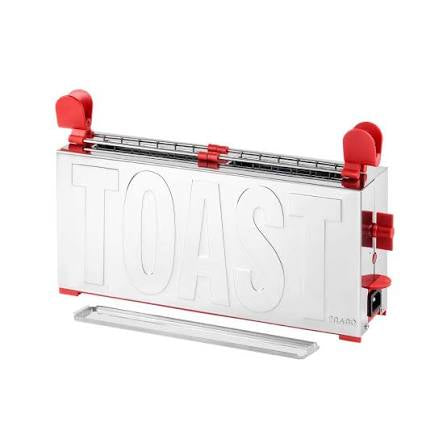 Toast Gae Aulenti inox rosso