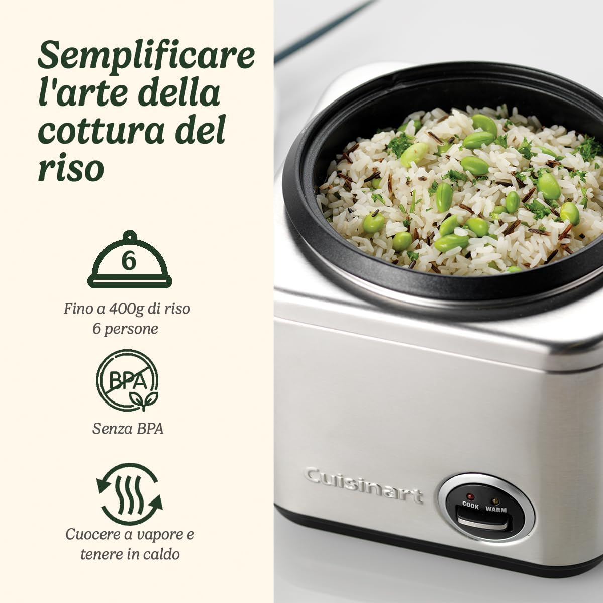 Cuociriso Cusinart cook and steam