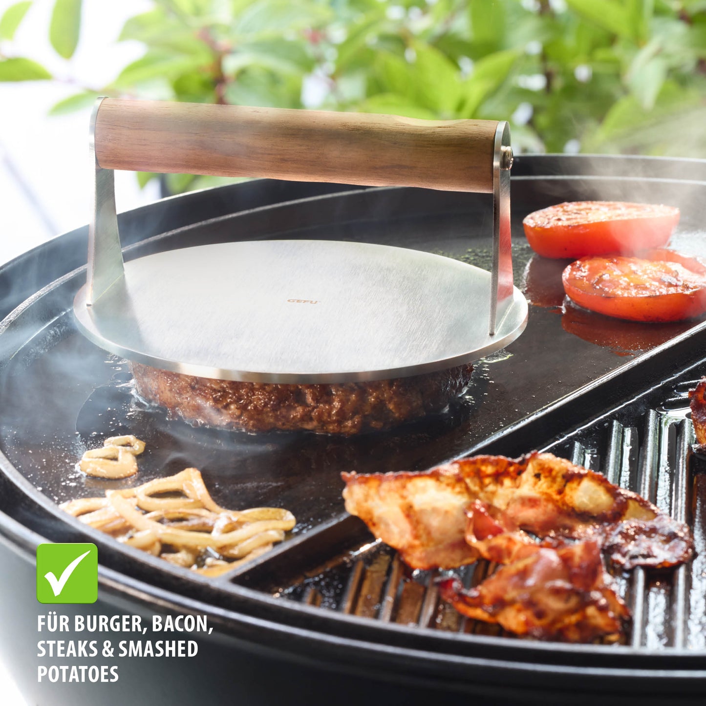 BBQ Gefu smash burger press