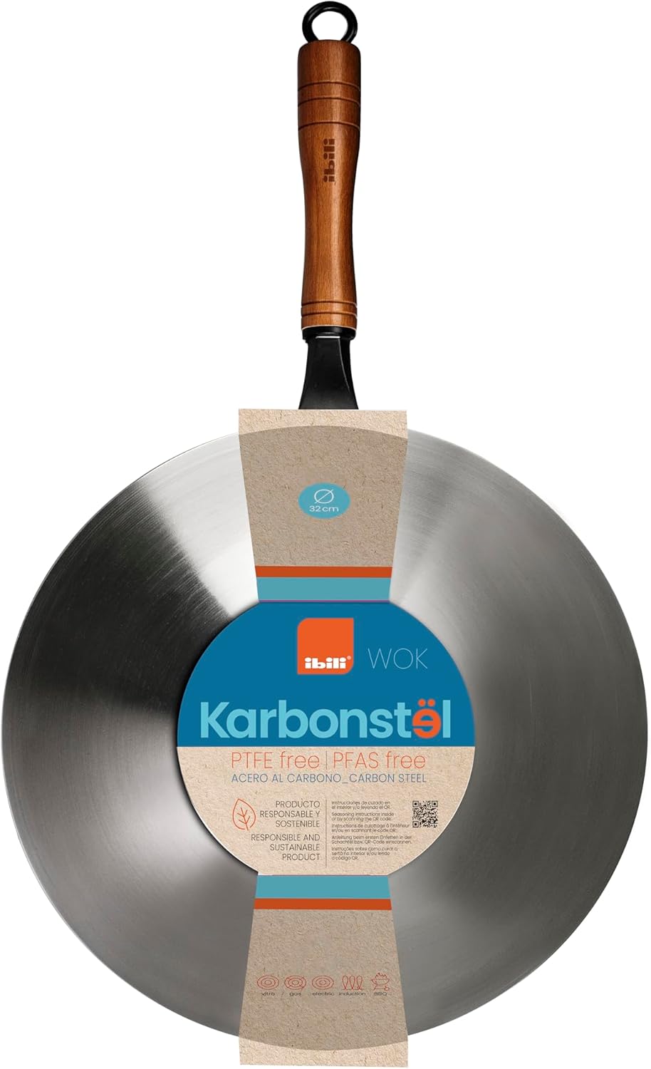 Wok Ibili Karbonsteel cm 32