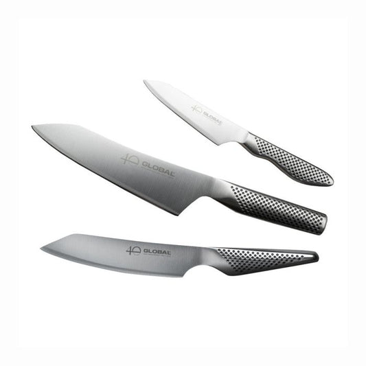 Set 3 Coltelli Global 40th